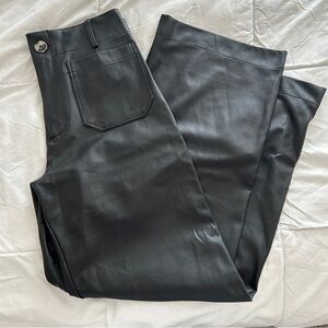 Anthropologie Black Wide Leg Pants